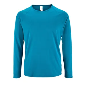 Заказать Футболка с длинным рукавом Sporty LSL Men ярко-бирюзовая, размер 3XL с доставкой и скидками