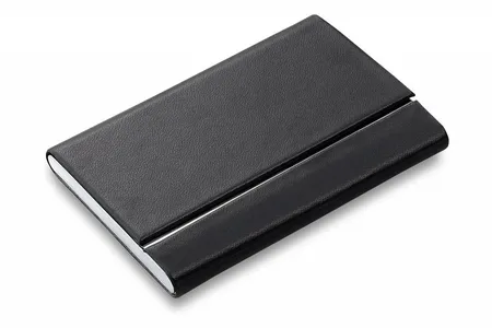 Футляр для визитных карт Slim, черный заказать онлайн со своим дизайном в РПК КБ с доставкой и скидками