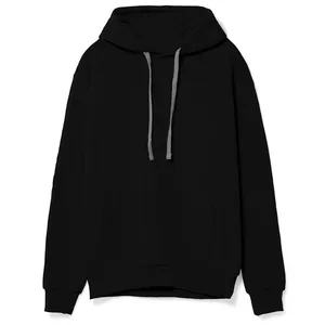 Толстовка с капюшоном Unit Kirenga Heavy, черная заказать онлайн со своим дизайном в РПК КБ с доставкой и скидками