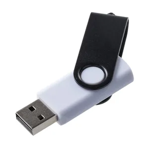 Флешка Twist Color, белая с черным,16 Гб заказать онлайн со своим дизайном в РПК КБ с доставкой и скидками