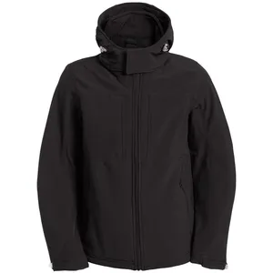 Заказать Куртка мужская Hooded Softshell черная, размер S с доставкой и скидками