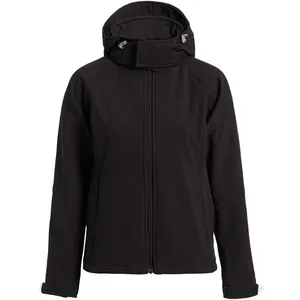 Заказать Куртка женская Hooded Softshell черная, размер L с доставкой и скидками