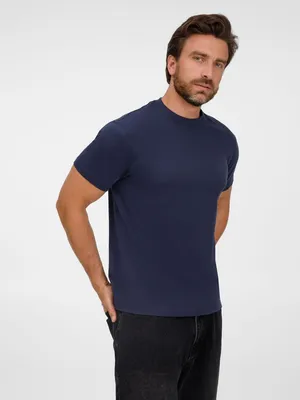 Футболка унисекс T-Bolka 180, темно-синяя заказать онлайн со своим дизайном в РПК КБ с доставкой и скидками