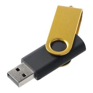 Флешка Twist Color, черная с желтым, 8 Гб заказать онлайн со своим дизайном в РПК КБ с доставкой и скидками