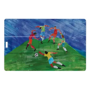 Флешка «Футбол via Матисс», 8 Гб, белая заказать онлайн со своим дизайном в РПК КБ с доставкой и скидками