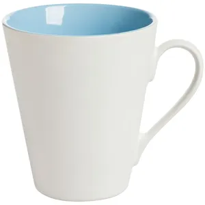 Кружка New Bell матовая, белая с голубым заказать онлайн со своим дизайном в РПК КБ с доставкой и скидками