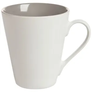 Кружка New Bell матовая, белая с серым заказать онлайн со своим дизайном в РПК КБ с доставкой и скидками