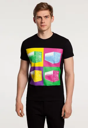 Футболка LogicArt, черная заказать онлайн со своим дизайном в РПК КБ с доставкой и скидками