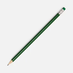 Карандаш простой Hand Friend с ластиком, зеленый заказать онлайн со своим дизайном в РПК КБ с доставкой и скидками