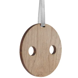 Деревянная подвеска Carving, в форме пуговицы Санты заказать онлайн со своим дизайном в РПК КБ с доставкой и скидками