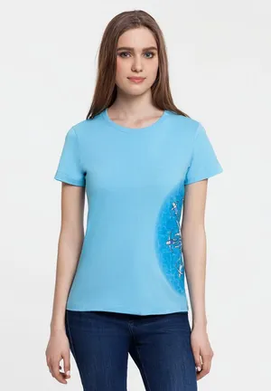 Футболка женская «Вместе и вовремя» заказать онлайн со своим дизайном в РПК КБ с доставкой и скидками