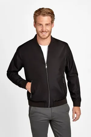 Куртка унисекс Roscoe, черная заказать онлайн со своим дизайном в РПК КБ с доставкой и скидками