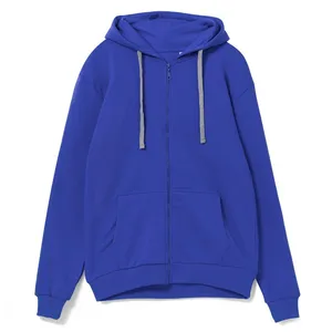 Толстовка на молнии с капюшоном Unit Siverga , ярко-синяя заказать онлайн со своим дизайном в РПК КБ с доставкой и скидками