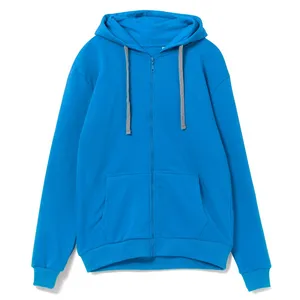 Толстовка с капюшоном на молнии Unit Siverga Heavy, бирюзовая заказать онлайн со своим дизайном в РПК КБ с доставкой и скидками