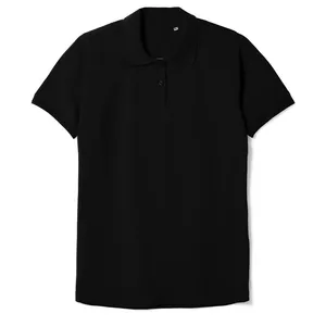 Рубашка поло женская Virma Stretch Lady, черная заказать онлайн со своим дизайном в РПК КБ с доставкой и скидками