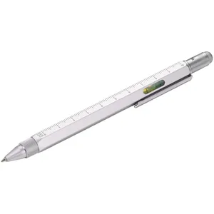 Ручка шариковая Construction, мультиинструмент, серебристая заказать онлайн со своим дизайном в РПК КБ с доставкой и скидками