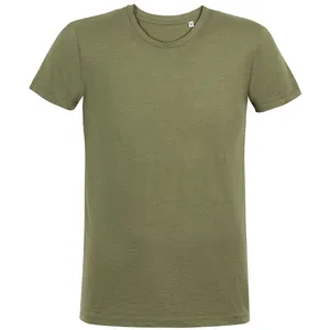 Футболка мужская Regent Fit 150, меланж хаки заказать онлайн со своим дизайном в РПК КБ с доставкой и скидками