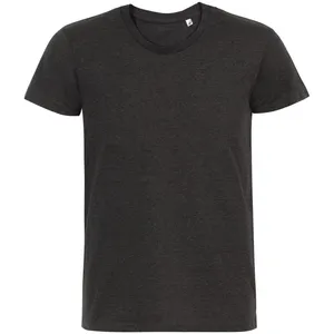 Футболка мужская Regent Fit 150, черный меланж заказать онлайн со своим дизайном в РПК КБ с доставкой и скидками