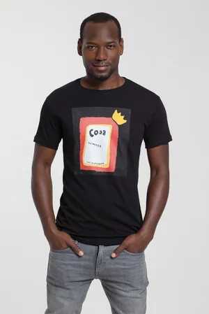 Футболка «Сода», черная заказать онлайн со своим дизайном в РПК КБ с доставкой и скидками