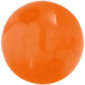 Надувной пляжный мяч Sun and Fun, полупрозрачный оранжевый заказать онлайн со своим дизайном в РПК КБ с доставкой и скидками