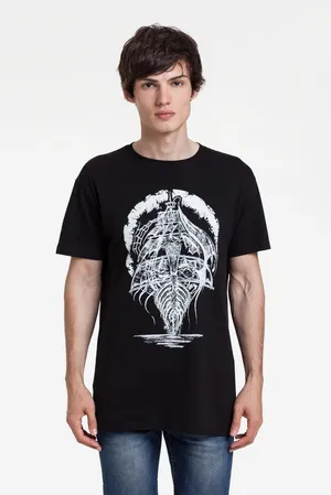 Футболка «Летучий Голландец», черная заказать онлайн со своим дизайном в РПК КБ с доставкой и скидками