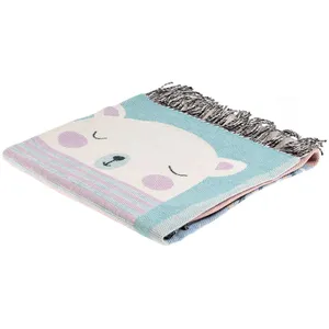 Плед детский Zoo, голубой заказать онлайн со своим дизайном в РПК КБ с доставкой и скидками