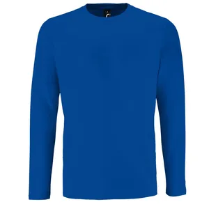 Футболка с длинным рукавом Imperial LSL Men ярко-синяя (royal) заказать онлайн со своим дизайном в РПК КБ с доставкой и скидками