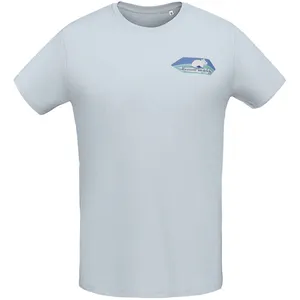 Футболка мужская «Мышка на севере», голубая заказать онлайн со своим дизайном в РПК КБ с доставкой и скидками