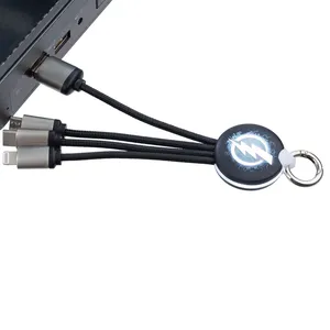 Кабель-брелок с подсветкой логотипа Lite Omniline заказать онлайн со своим дизайном в РПК КБ с доставкой и скидками