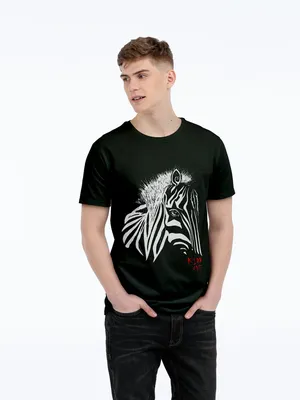 Футболка мужская «Арт-рокстар. Kiss Me», черная заказать онлайн со своим дизайном в РПК КБ с доставкой и скидками