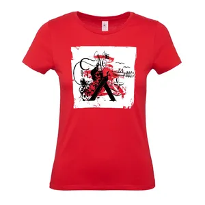 Футболка женская Carmen and Carwoman, красная заказать онлайн со своим дизайном в РПК КБ с доставкой и скидками