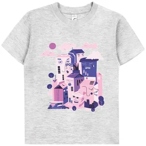 Футболка детская «Йогуртбург», светлый меланж заказать онлайн со своим дизайном в РПК КБ с доставкой и скидками