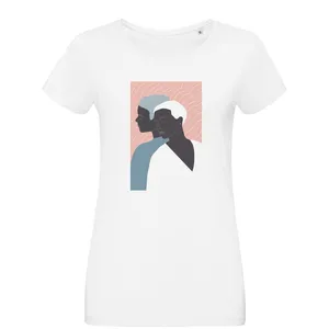 Футболка женская «Пара», белая заказать онлайн со своим дизайном в РПК КБ с доставкой и скидками