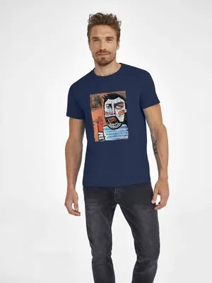 Футболка «У матросов нет вопросов», кобальт (темно-синяя) заказать онлайн со своим дизайном в РПК КБ с доставкой и скидками