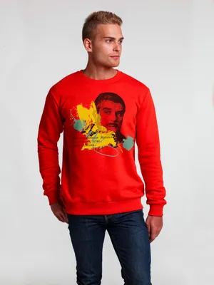 Толстовка «Цитаты. Довлатов. Вранье», красная заказать онлайн со своим дизайном в РПК КБ с доставкой и скидками