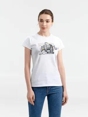 Футболка женская Big Dream, белая заказать онлайн со своим дизайном в РПК КБ с доставкой и скидками