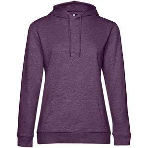 Заказать Толстовка с капюшоном женская Hoodie, фиолетовый меланж, размер L с доставкой и скидками