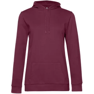 Заказать Толстовка с капюшоном женская Hoodie, бордовая, размер XXL с доставкой и скидками