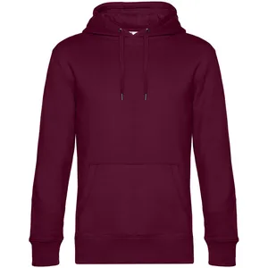 Толстовка с капюшоном унисекс King, бордовая заказать онлайн со своим дизайном в РПК КБ с доставкой и скидками