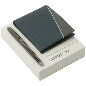 Набор Cerruti 1881: кошелек и роллер, синий заказать онлайн со своим дизайном в РПК КБ с доставкой и скидками