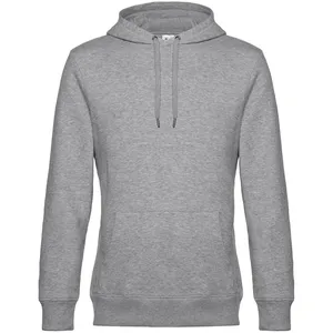 Толстовка с капюшоном унисекс King, серый меланж заказать онлайн со своим дизайном в РПК КБ с доставкой и скидками