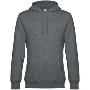 Толстовка с капюшоном унисекс King, темно-серый меланж заказать онлайн со своим дизайном в РПК КБ с доставкой и скидками