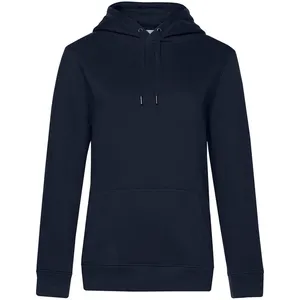 Толстовка с капюшоном женская Queen, темно-синяя заказать онлайн со своим дизайном в РПК КБ с доставкой и скидками