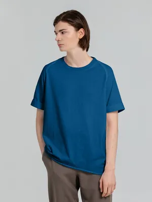 Футболка унисекс Vozduh 1.0, синяя заказать онлайн со своим дизайном в РПК КБ с доставкой и скидками