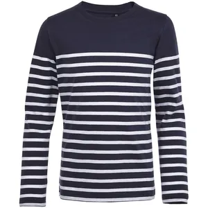 Футболка детская с длинным рукавом Matelot LSL Kids, синяя с белым заказать онлайн со своим дизайном в РПК КБ с доставкой и скидками