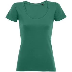 Футболка женская Metropolitan, изумрудно-зеленая заказать онлайн со своим дизайном в РПК КБ с доставкой и скидками