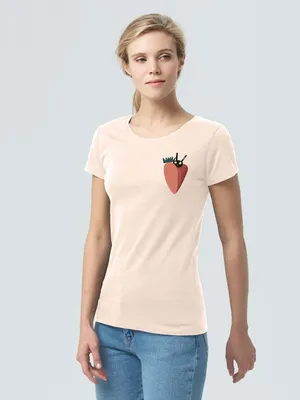 Футболка женская «Любоф-моркоф», розовая заказать онлайн со своим дизайном в РПК КБ с доставкой и скидками