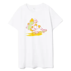 Футболка детская Skateboard, белая заказать онлайн со своим дизайном в РПК КБ с доставкой и скидками