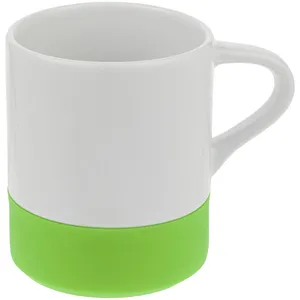 Кружка с силиконовой подставкой Protege, зеленое яблоко заказать онлайн со своим дизайном в РПК КБ с доставкой и скидками