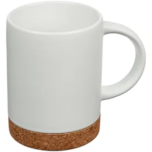 Кружка с пробковой подставкой Corky, белая заказать онлайн со своим дизайном в РПК КБ с доставкой и скидками